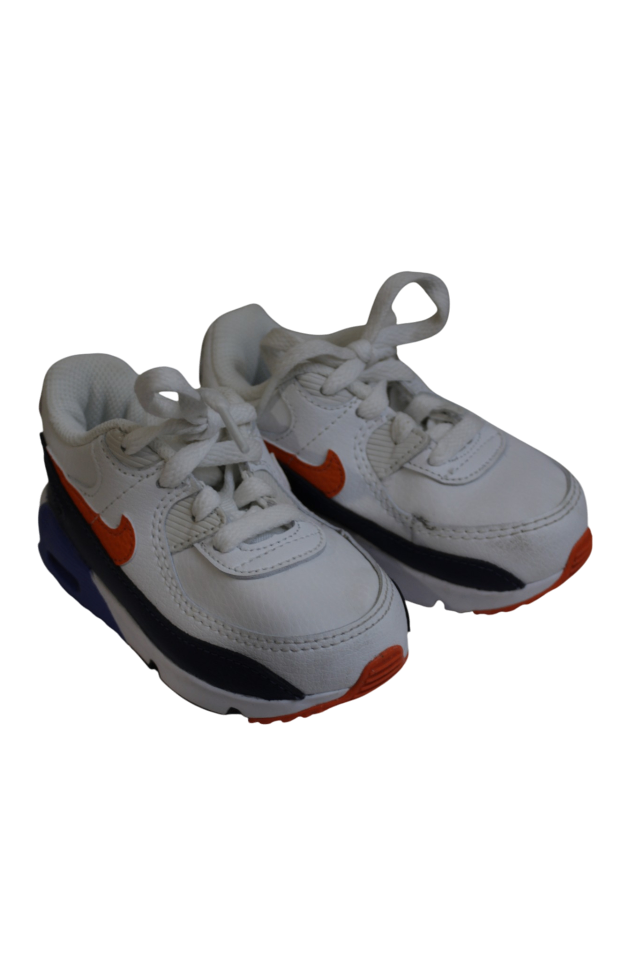 Nike Shoes, White with orange, navy and blue accents, 6C / EU22 / cm12