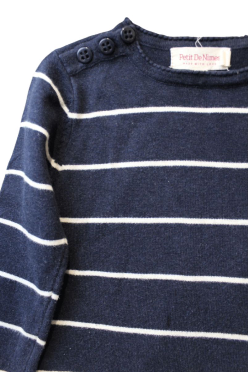 Petit De Nimes Knitwear, Navy, 6