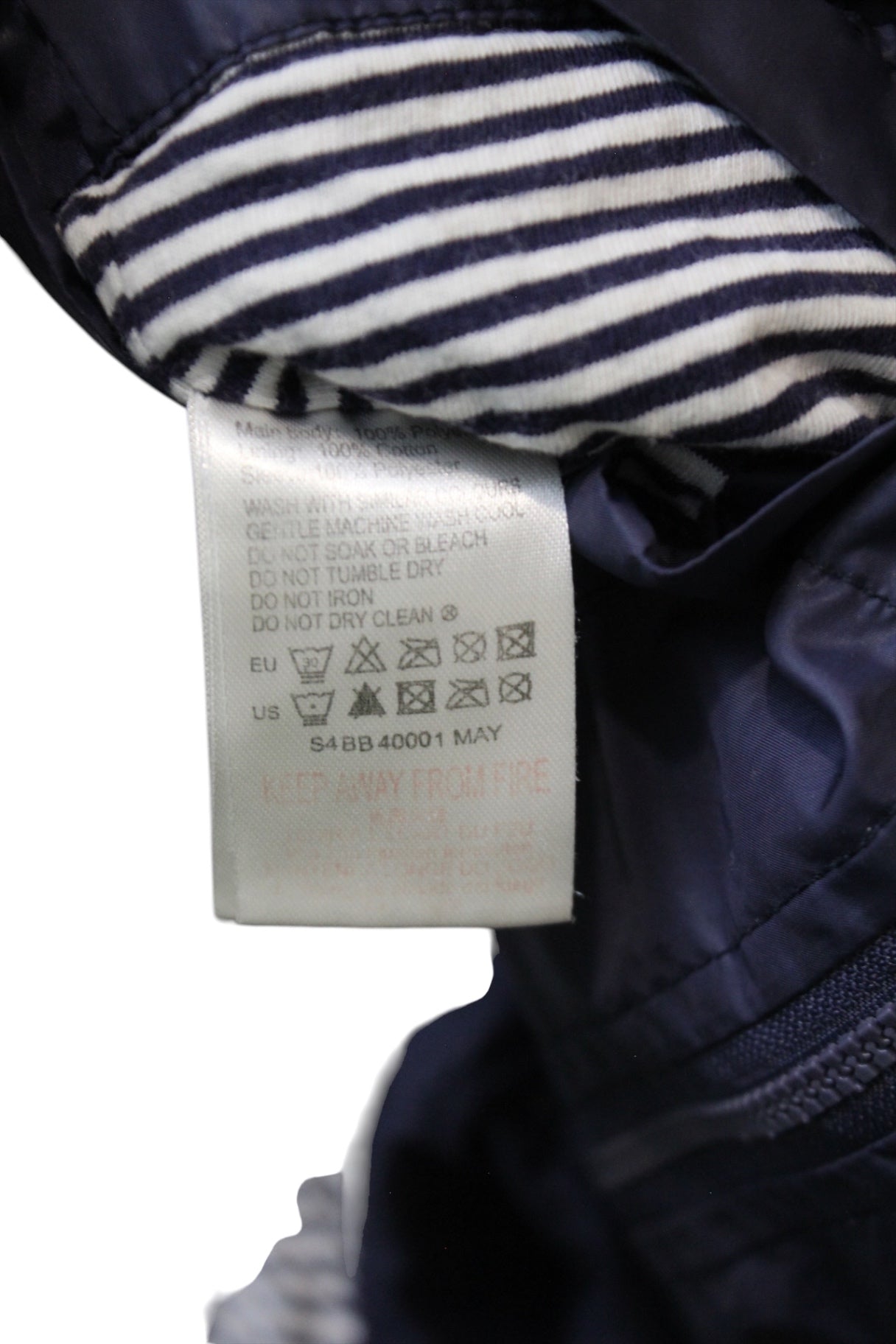 Pumpkin Patch Windbreaker , Navy blue, 6-12m