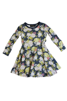Rock Your Kid Dress, Navy blue with floral pattern, 2