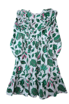 Country Road Dress, White, Green, Pink, 5