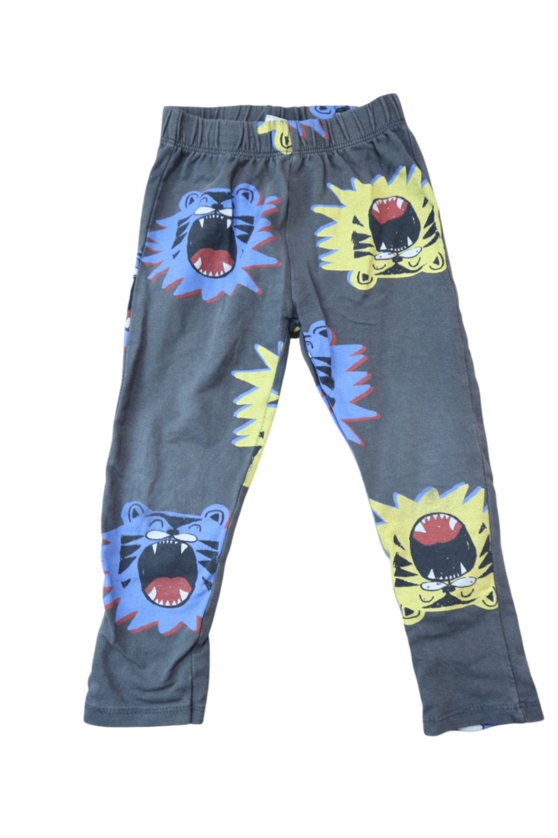 Zara Pants, Grey with multicolour graphic print, 3-4