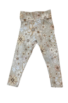 Holly Jackson Pants, Beige with floral pattern in white, brown, and light pink, 3