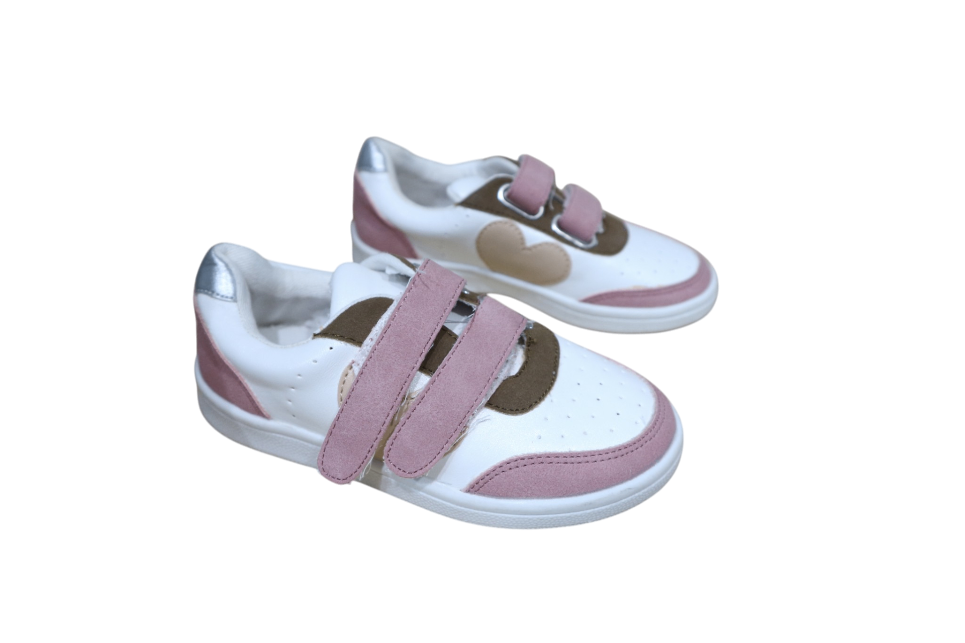 Seed Sneakers, White, Pink, Brown, Silver, EU24