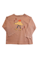 Fresh Dinosaurs Long-Sleeve T-Shirt, Brown, 4