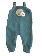 Purebaby Knit Overalls, Teal, 00