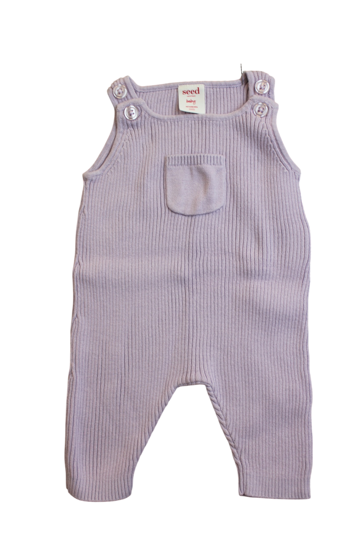 Seed Knit Overalls, purple, 0000