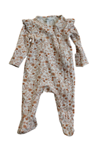 Bebe Jumpsuit, Cream and Brown, 0000