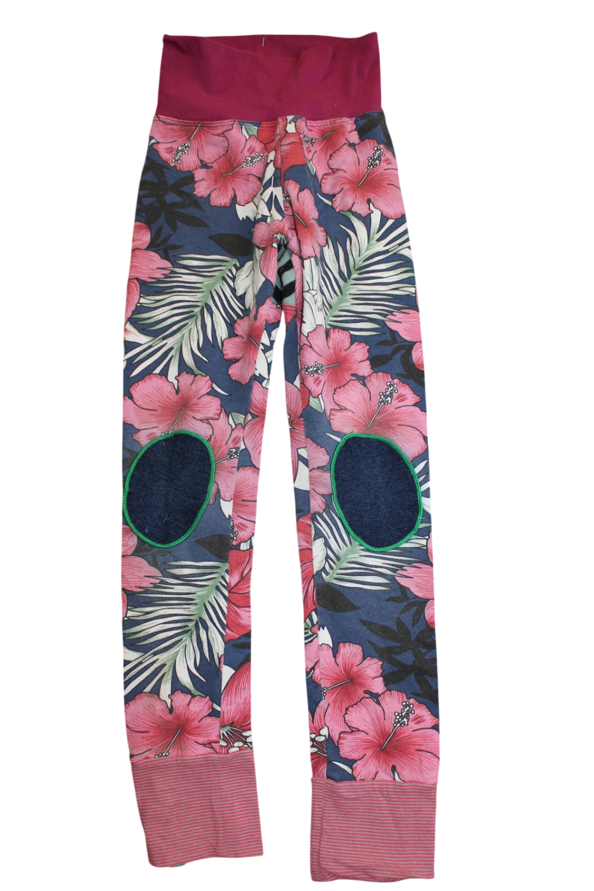 Oishi-m Leggings, Navy blue, pink, green, and white, 6-7