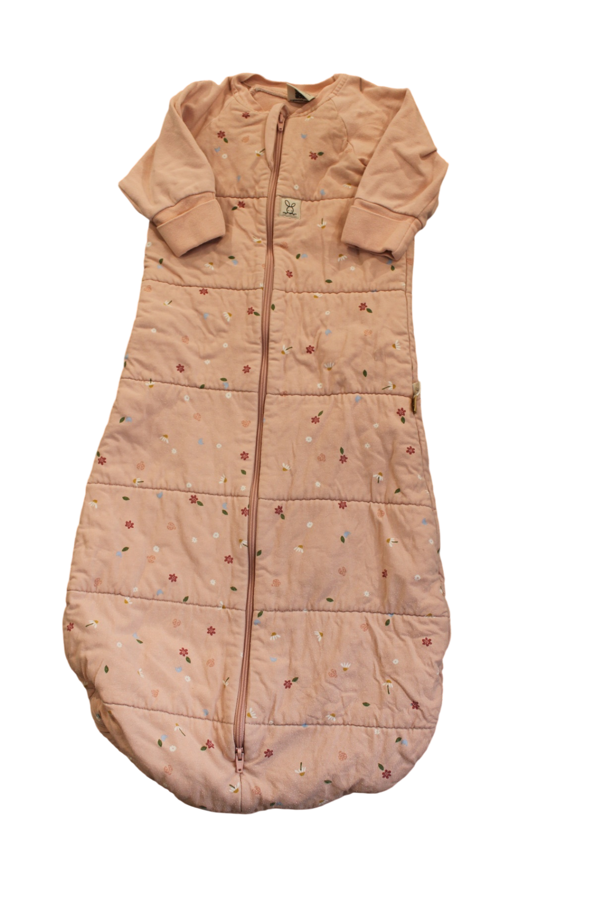 Ergopouch Sleeping Bag, Peach with multicolored floral pattern, 000-1