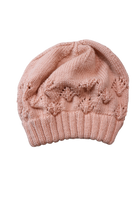 Handknit Hat, Pink, 3-5