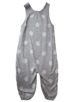 Zara Dungarees, Grey with white polka dots, 3-4
