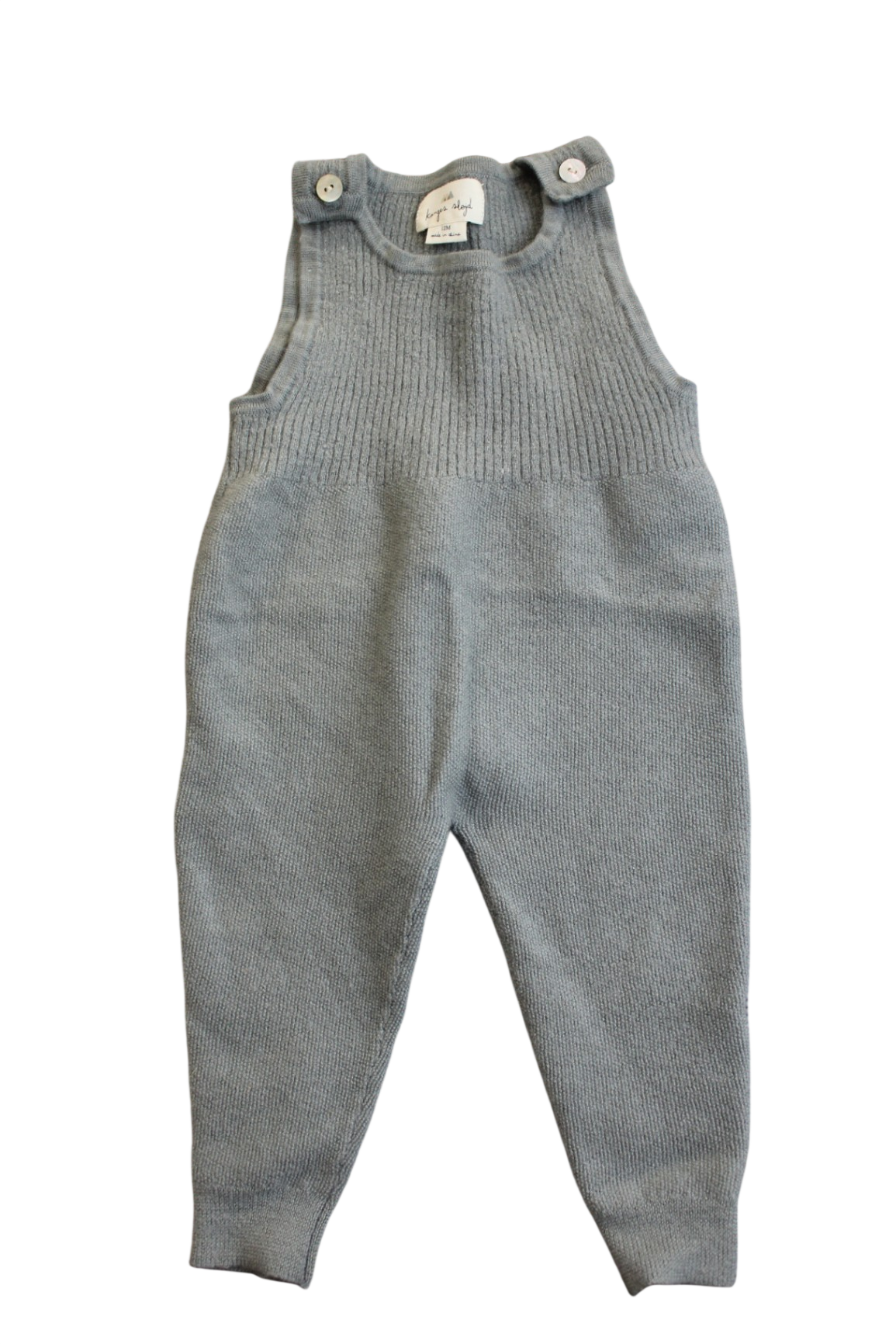 Konges Sløjd Knit Overalls, Grey, 0