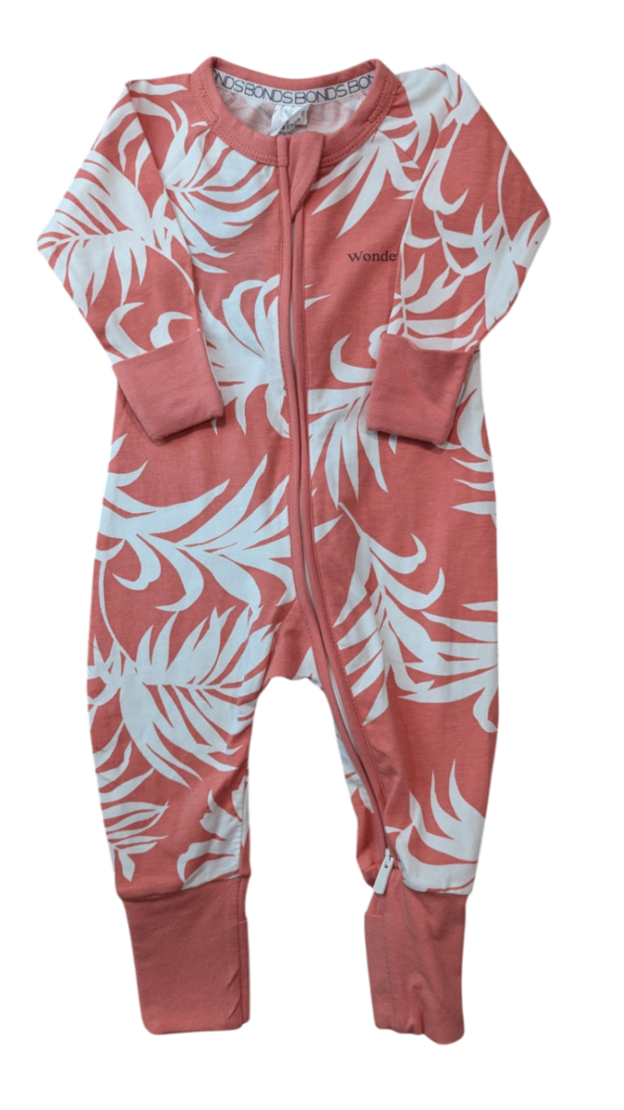 BONDS Jumpsuit, Pink and White, 000