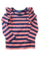 POLO Ralph Lauren Long-Sleeve T-Shirt, Pink and navy blue, 2