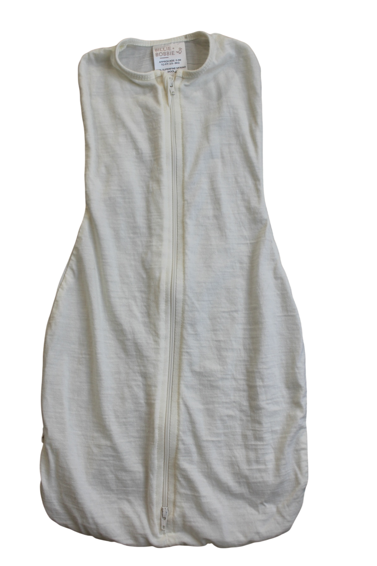 Billie + Bobbie Swaddle, Cream, 000