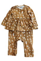 Molo Jumpsuit, Brown and White, 68 (00)