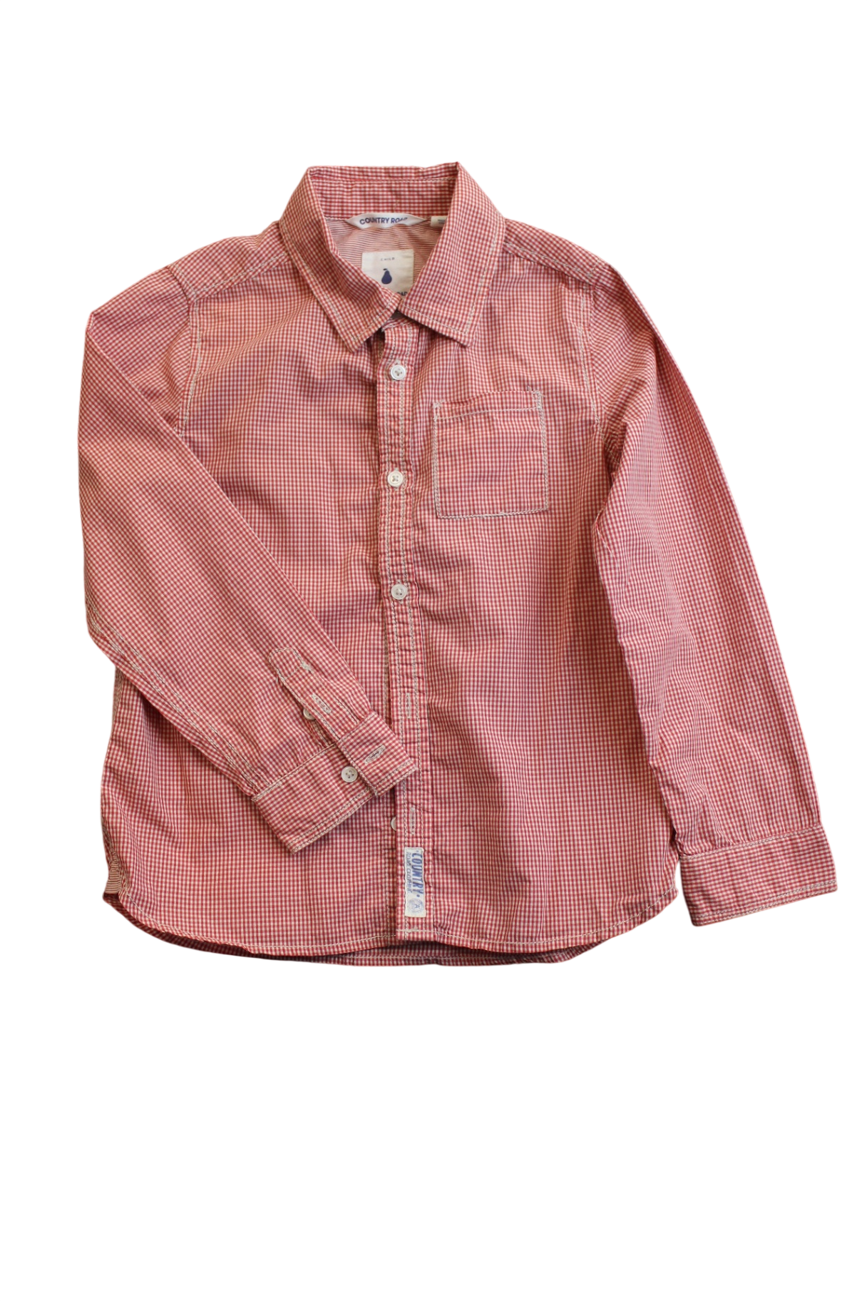 Country Road Shirt, Red and white, 7