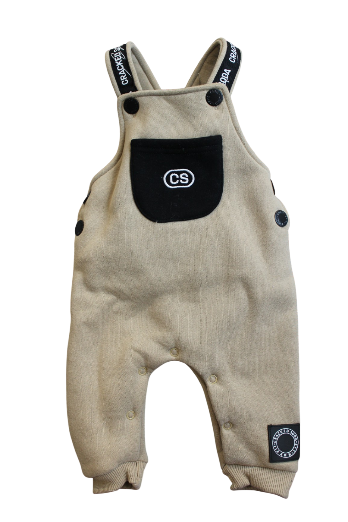 Cracked Soda Overalls, Beige and black, 0000