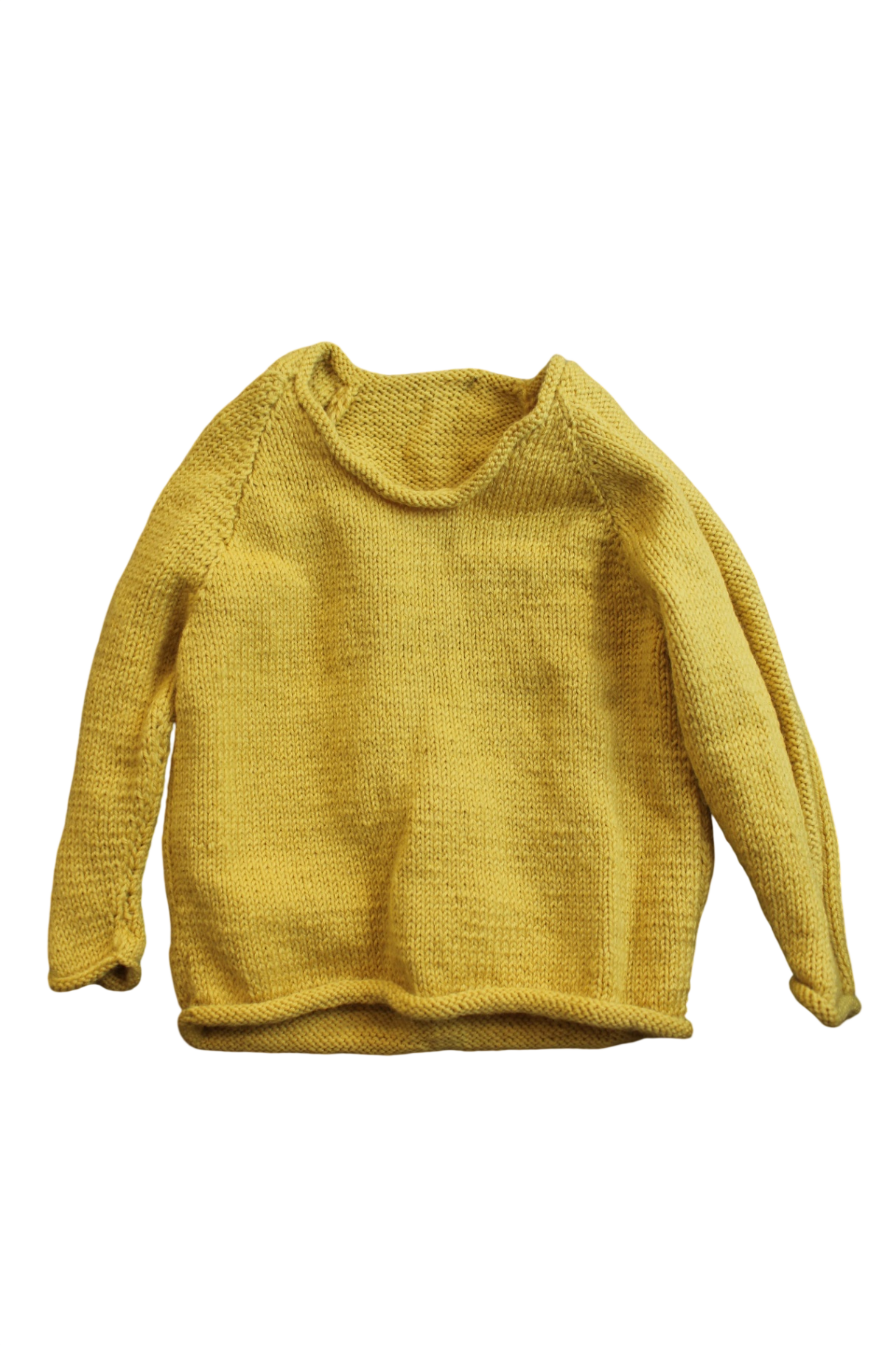Handknit Knitwear, Mustard, 3-4