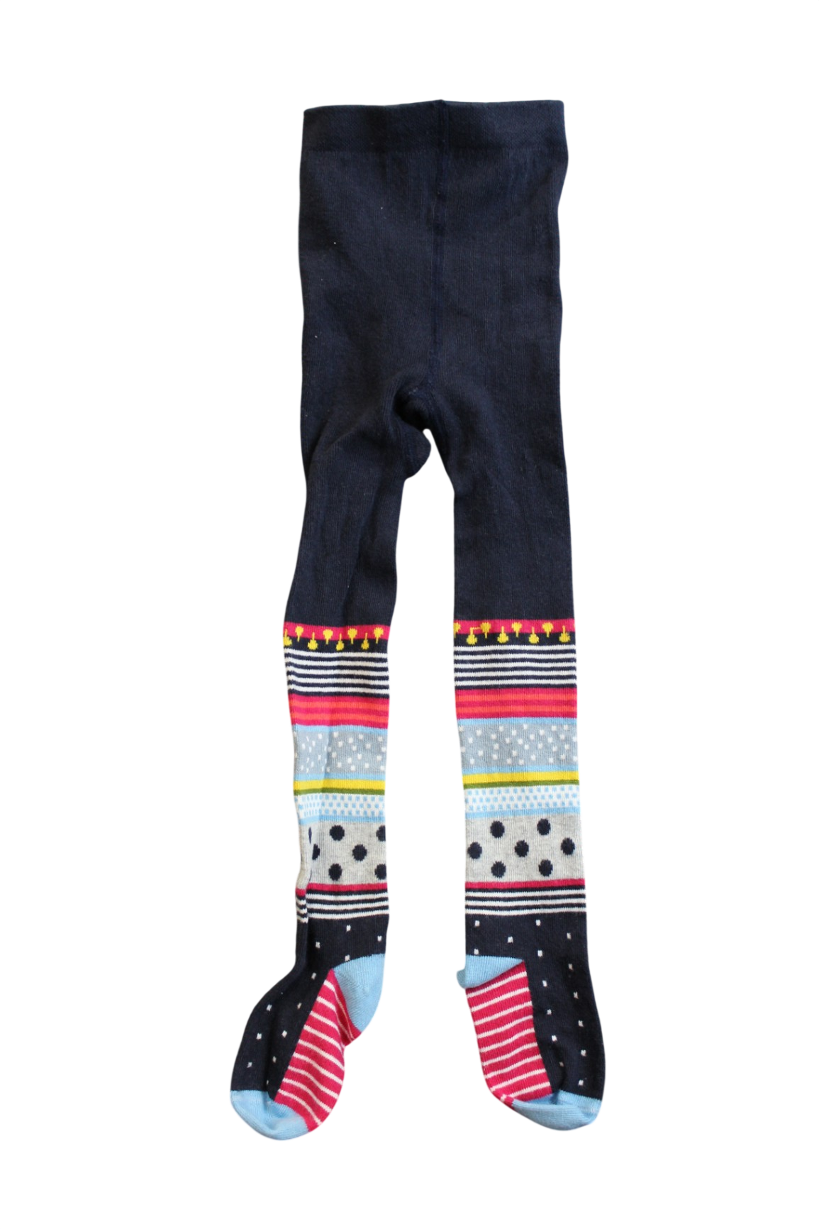 Catimini Tights, Navy blue with multicoloured patterns, 0