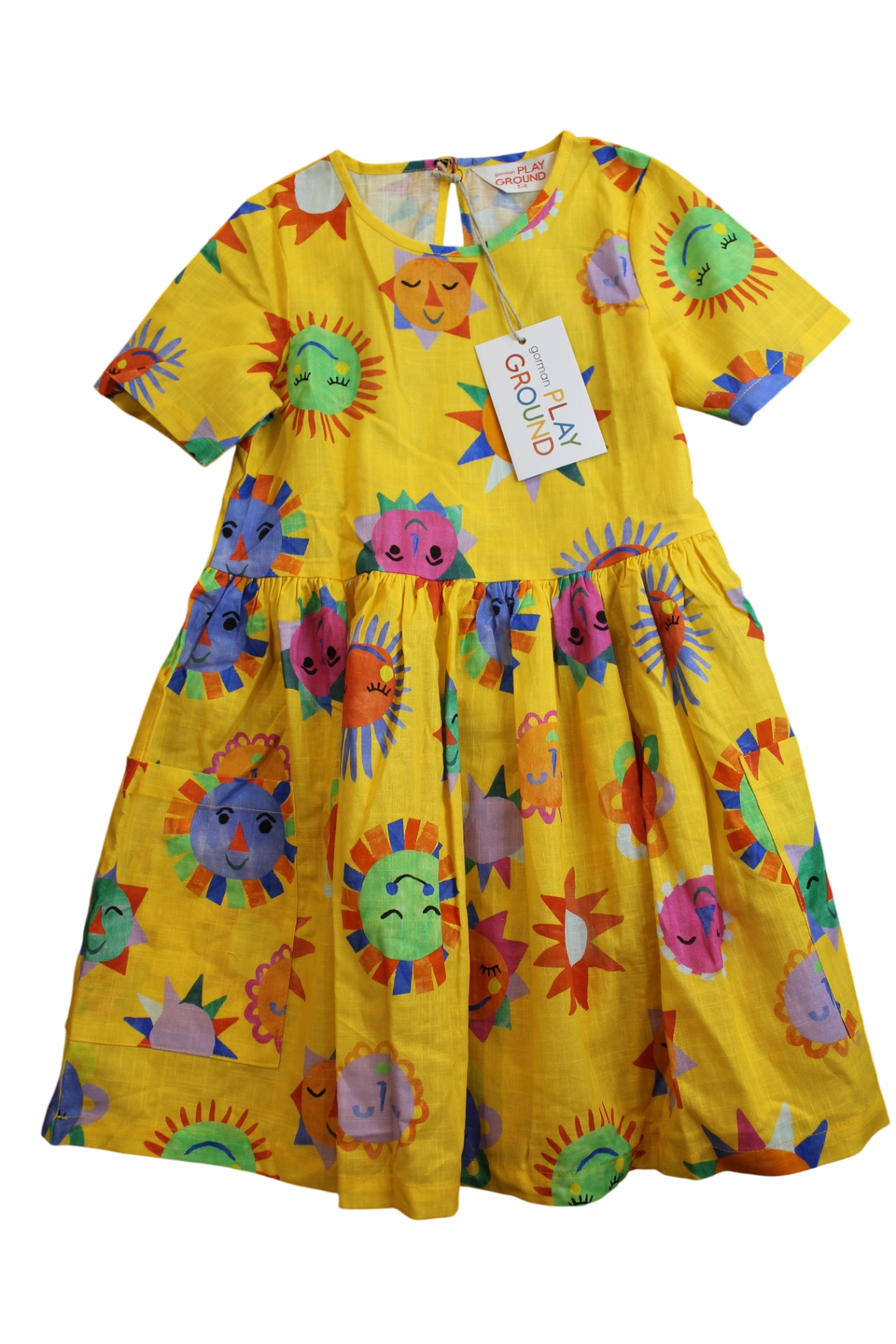Gorman Playground Dress, Yellow, 5-6