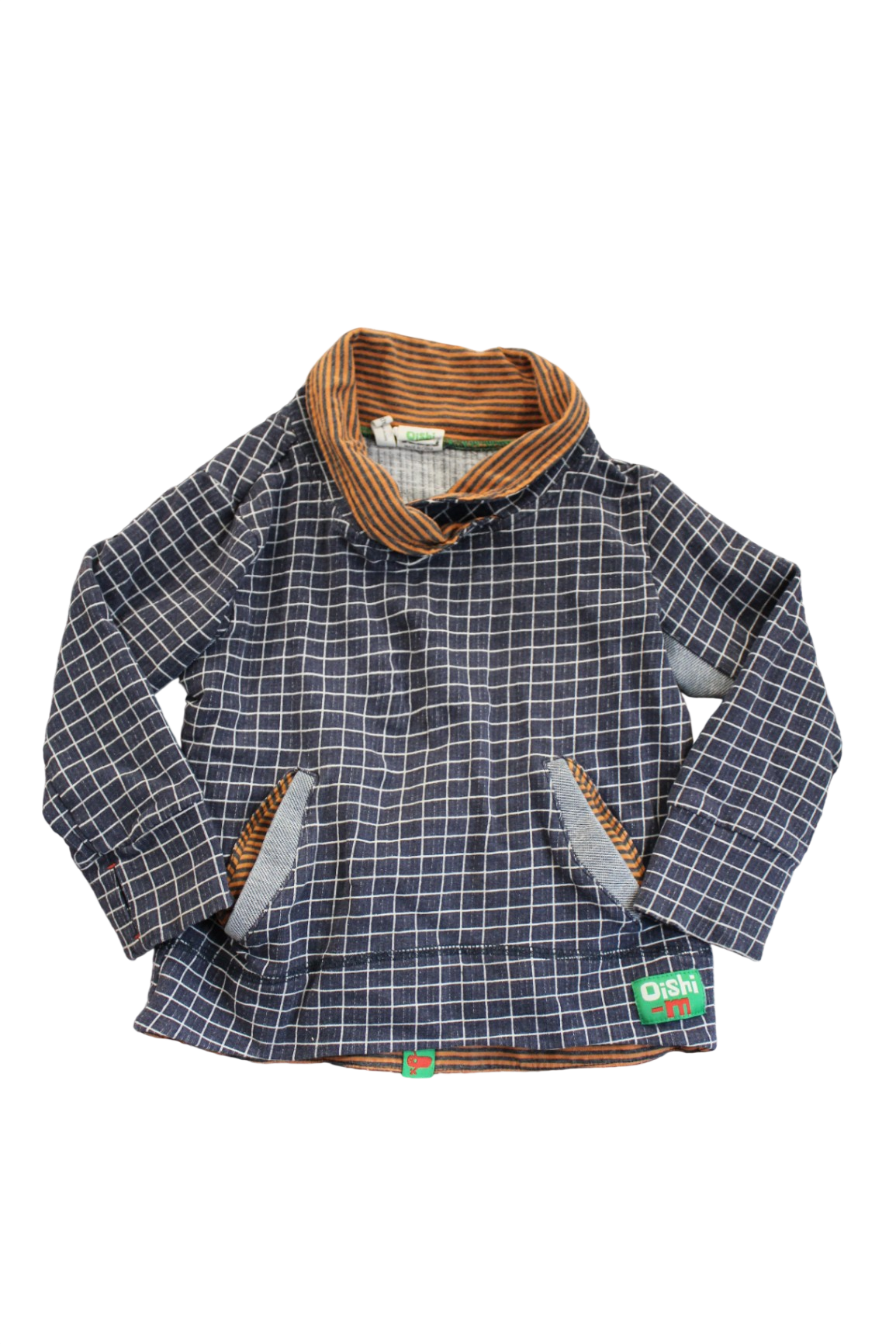 Oishi-m Jumper, Navy and orange, 2