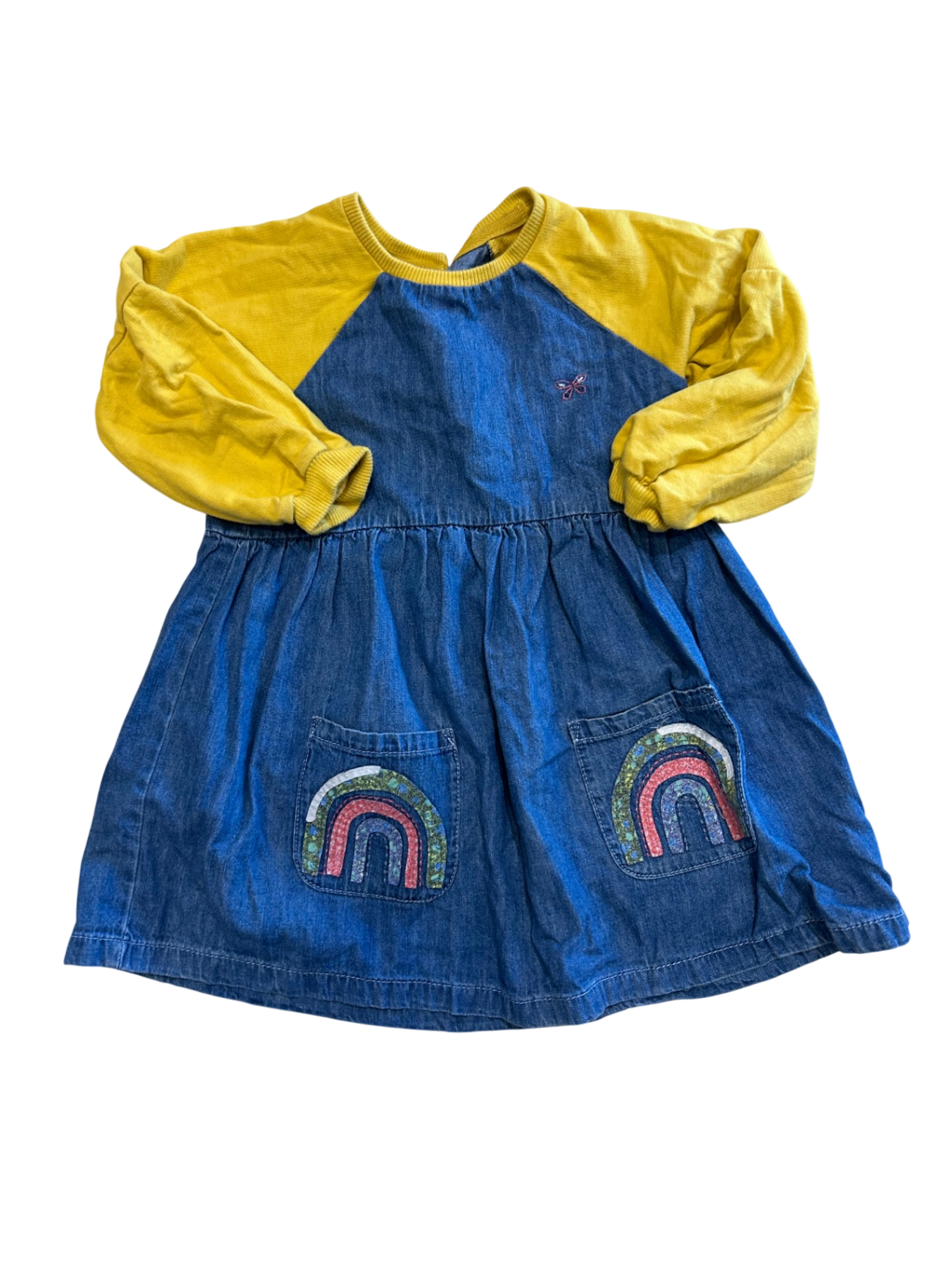 Next Dress, Blue and Yellow, 3-4
