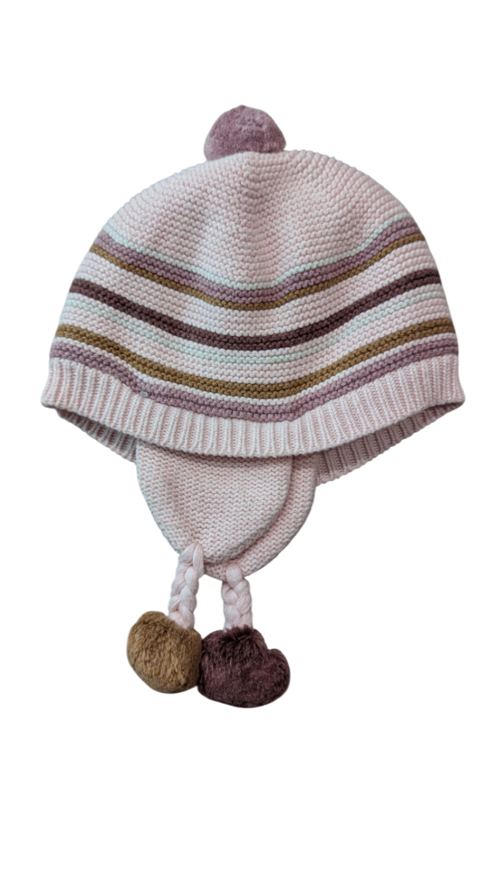 Hat, Pink, Brown, Purple,