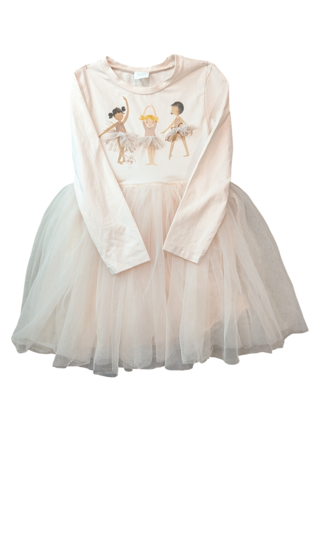 Next Dress, pale pink, 2-3