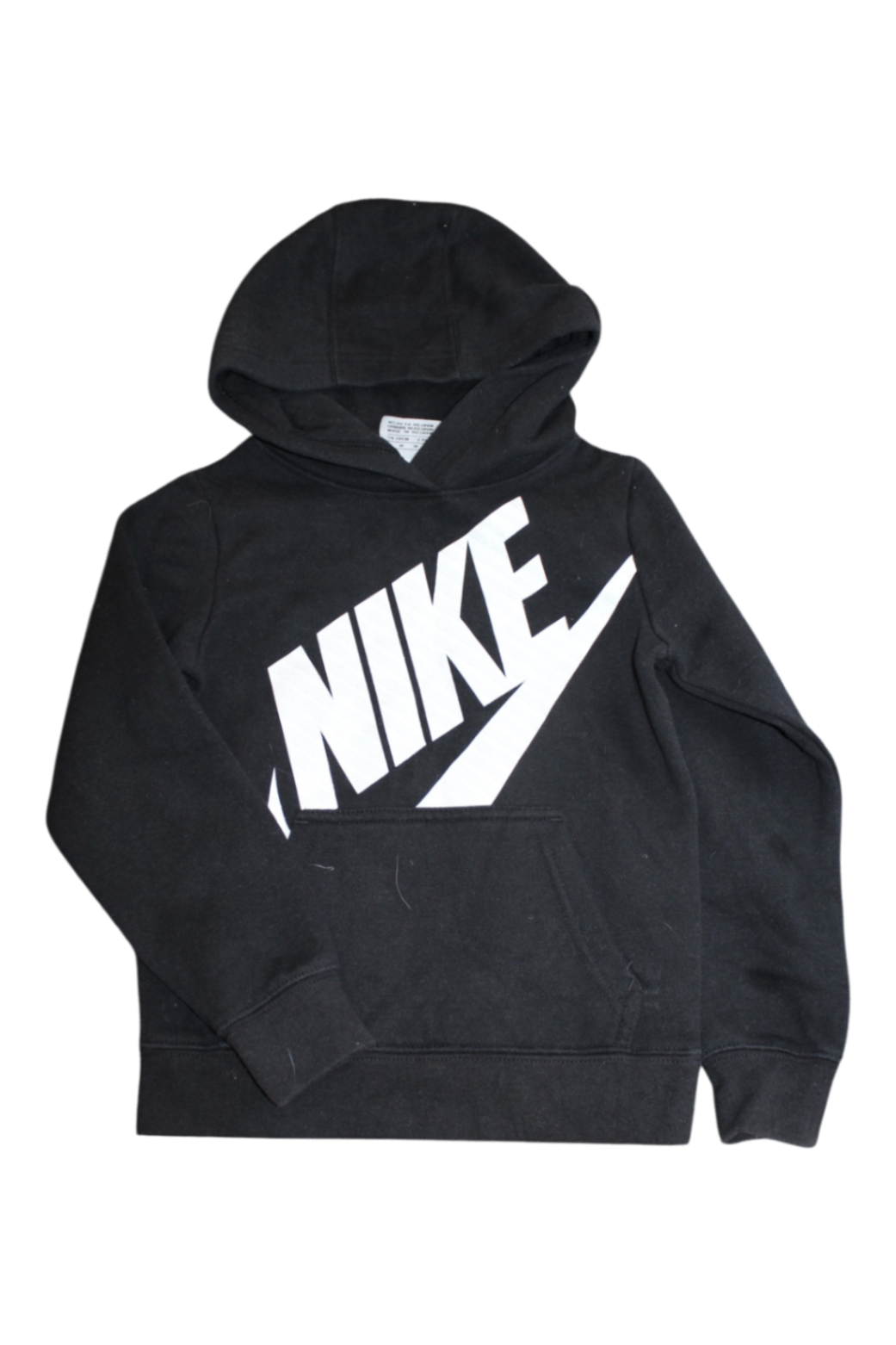 Nike Hoodie, Black with White Sparkly Print, 5-6