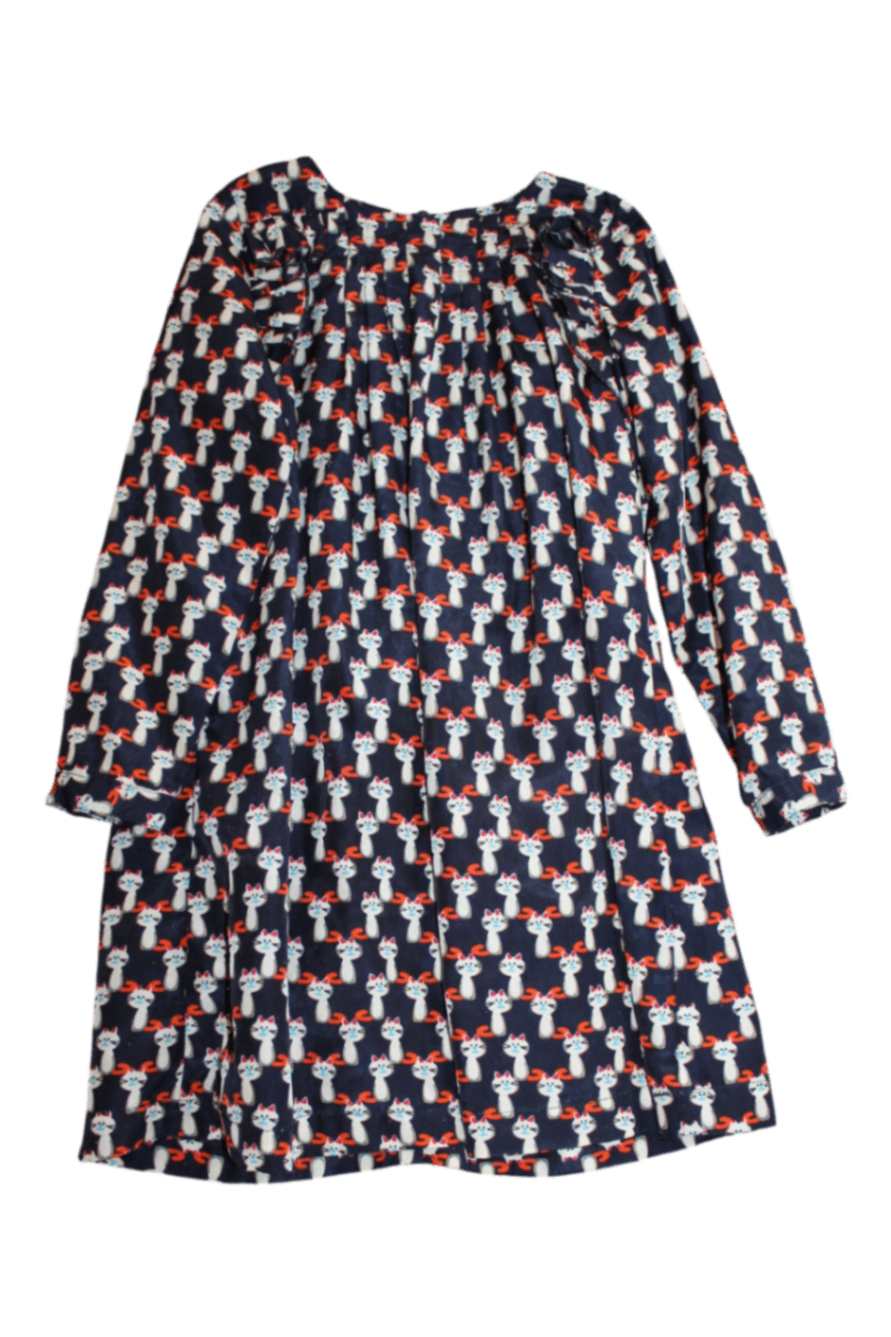 Rock Your Kid Dress, Navy blue and white with red accents, 5