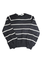 COUNTRY ROAD Sweater, Black with white stripes, 4