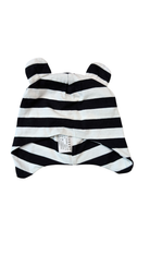 Huxbaby Hat, Black and White stripe, 2+