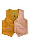 Kip&Co Vest, Yellow and Pink, 2