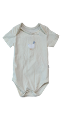 Purebaby Bodysuit, Cream, elephant, 0000