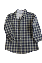 OshKosh Shirt, blue check, 4