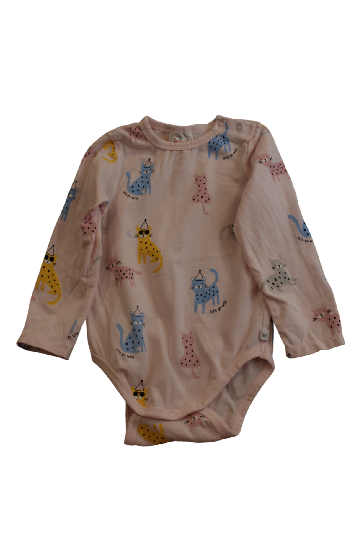 Sprout Bodysuit, Pink, 0