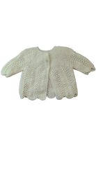 handknit Jacket, pale yellow, 0000