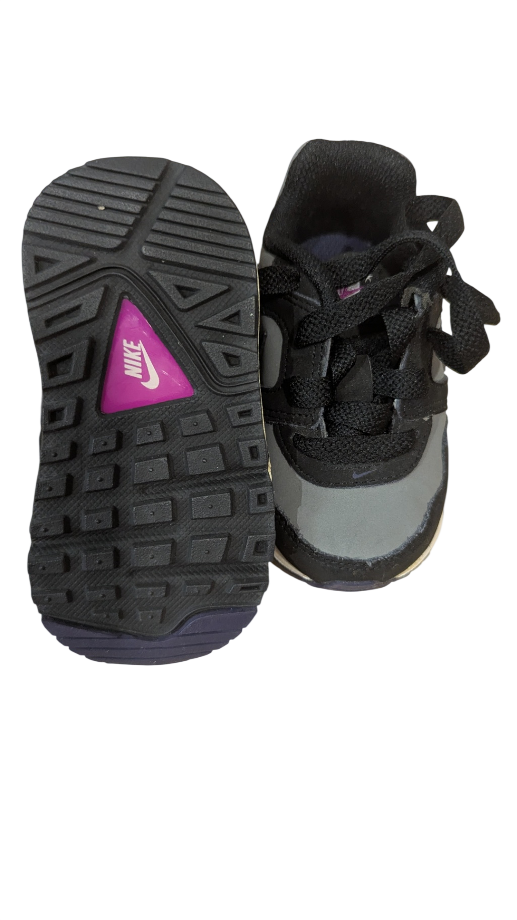 Nike Sneakers, Black and Grey, US4