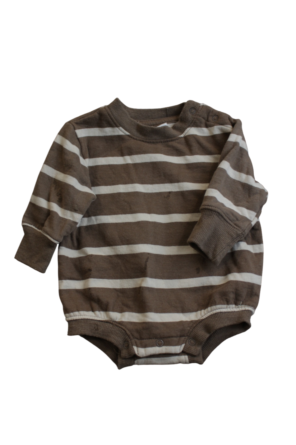 Bilbi Bodysuit, Brown and White, 000