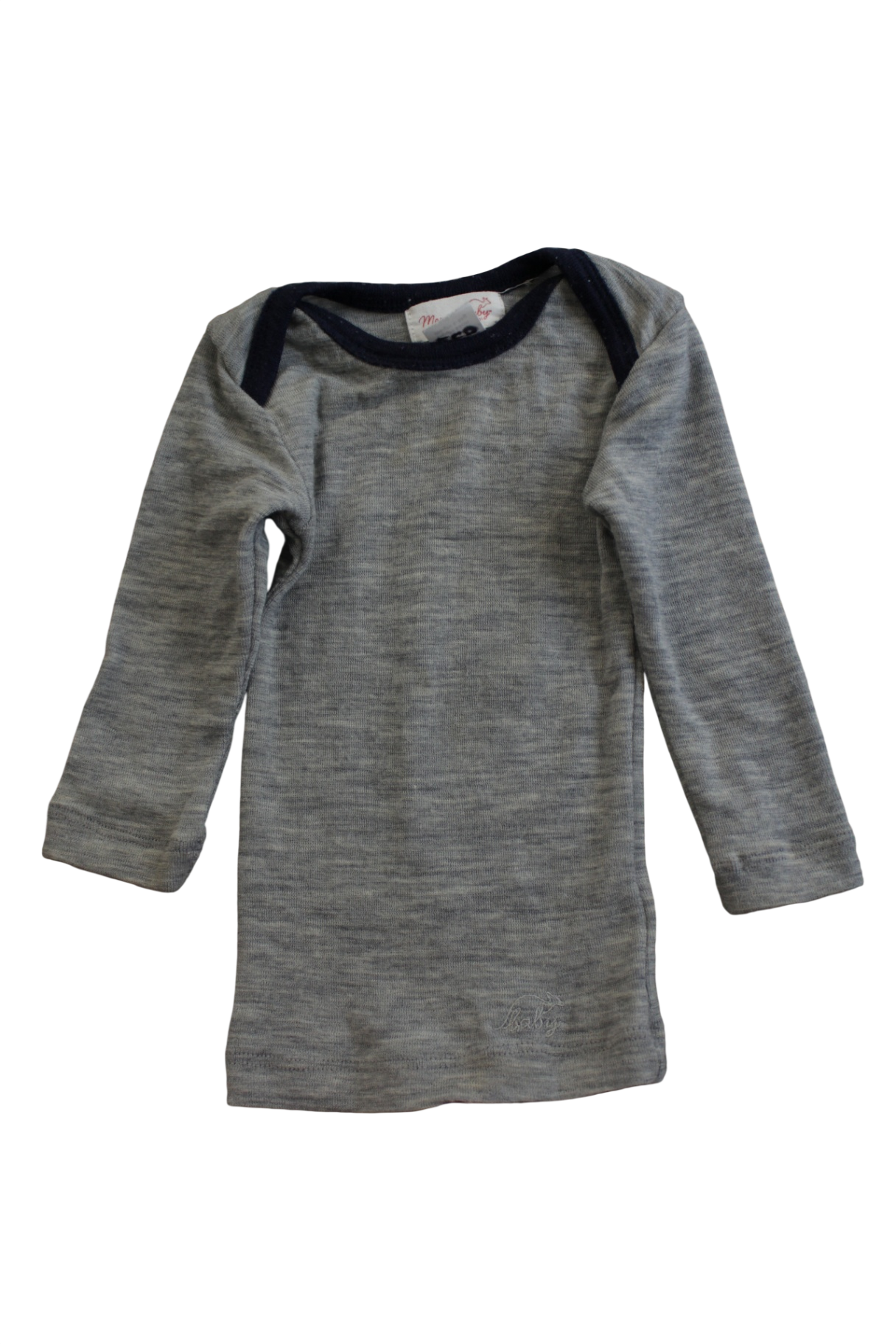 Merino Baby Long-Sleeve T-Shirt, Grey, 00