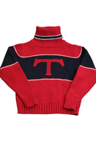 Tommy Hilfiger Knit Jumper, Red, Navy Blue, White, 4