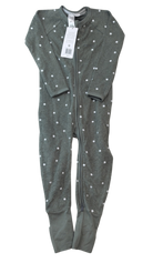 Bonds Jumpsuit, Gray with white polka dots,