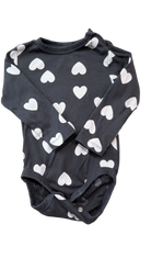 H&M Bodysuit, Black and white, 0