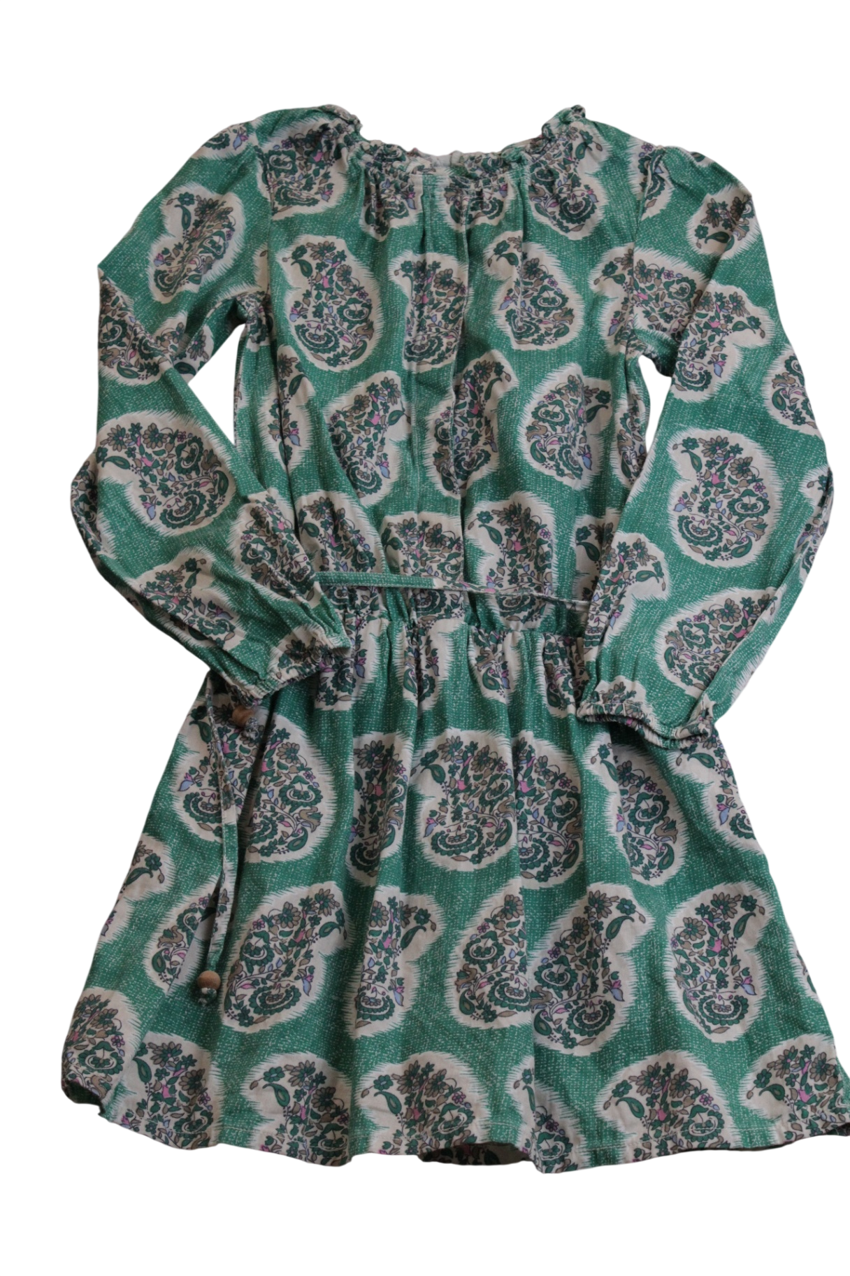 Country Road Dress, Green, florals, 8