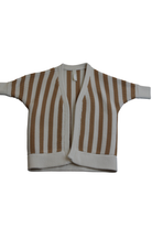 Millk Cardigan, Brown and Cream, 0