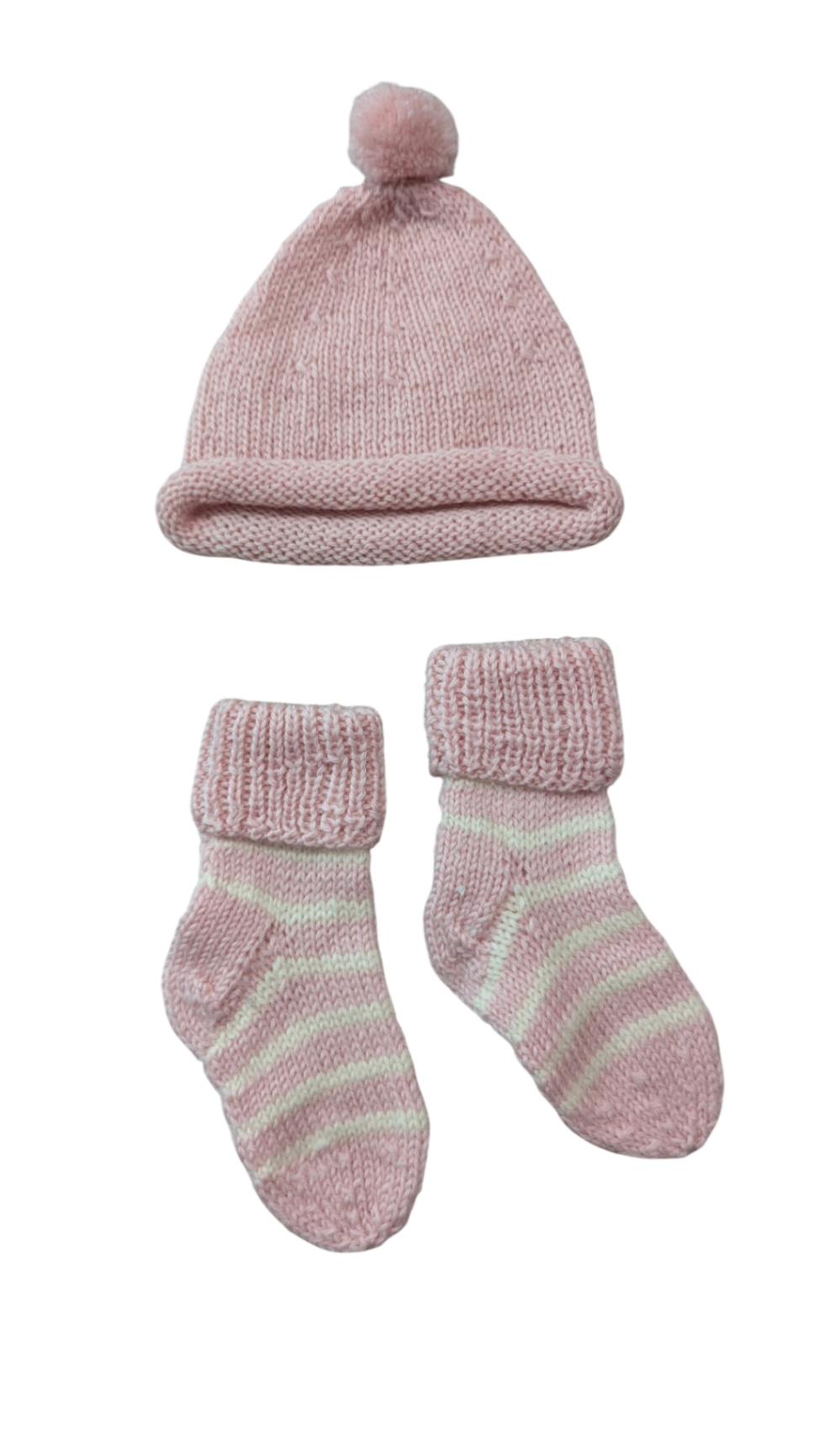 Handknit Baby Accessories, Pink, 000