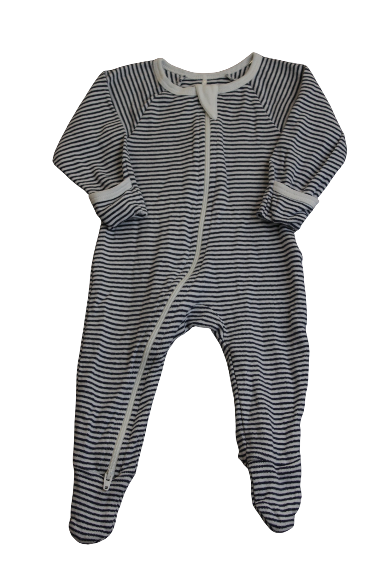 Purebaby Jumpsuit, Navy and white, 000