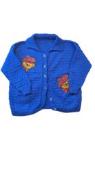 Handknit Jumper, Blue, 8-9